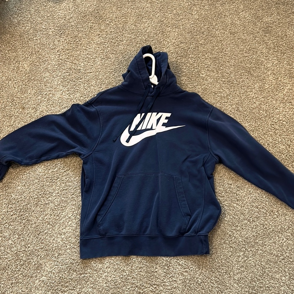 navy nike hoodie